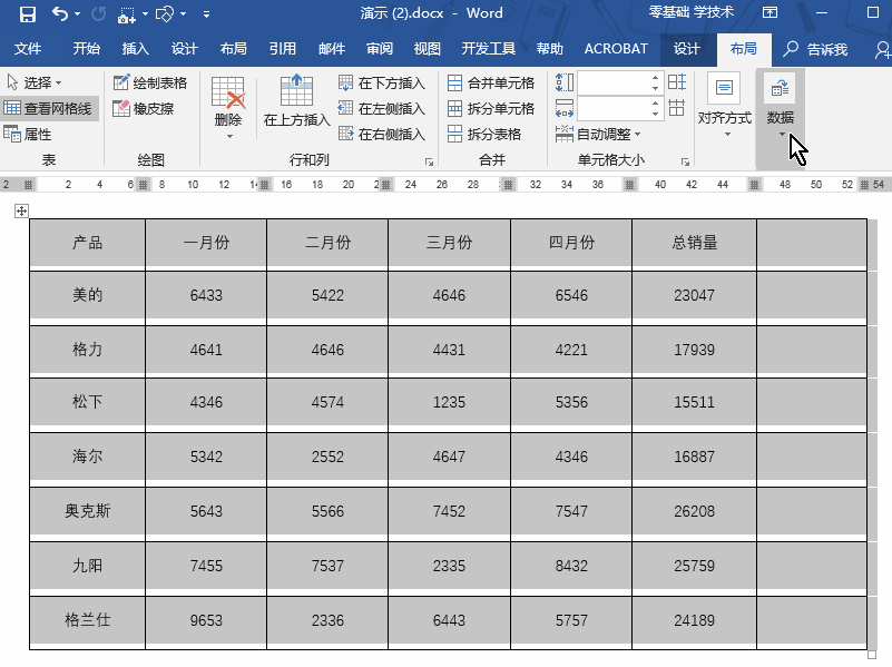word表格排版必备技巧